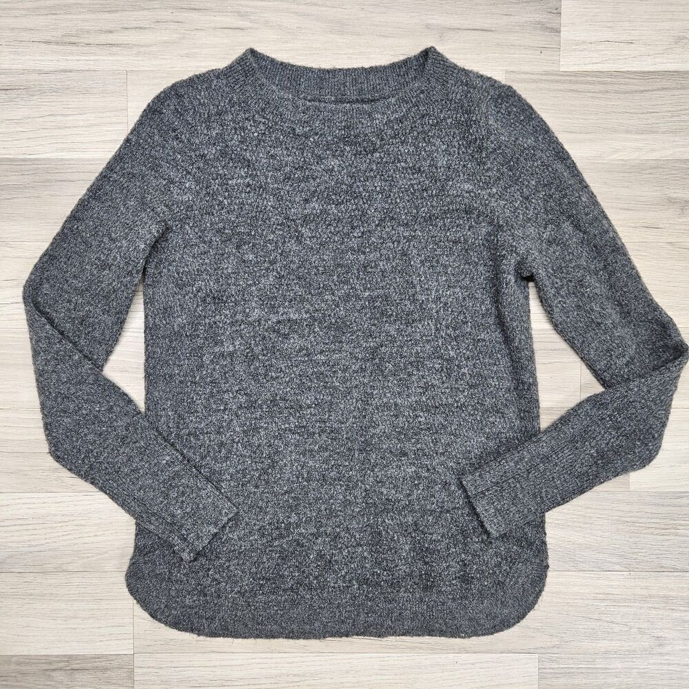 Loft Womens Gray Knit Sweater Size Medium Boxy